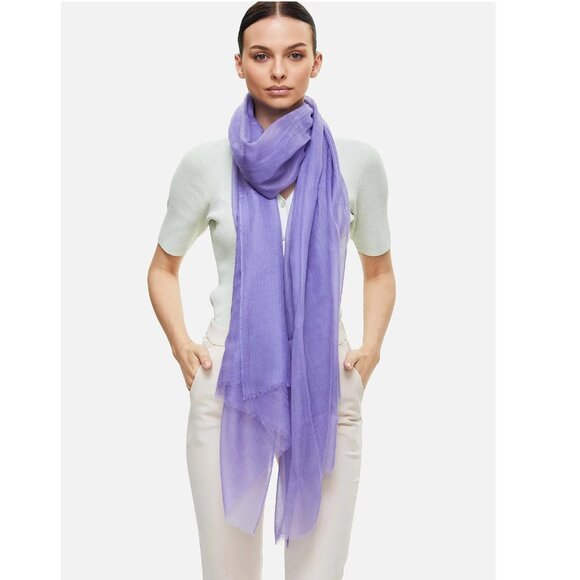 Ovcio Featherlight Lavender Cashmere Scarf - Picture 14 of 14